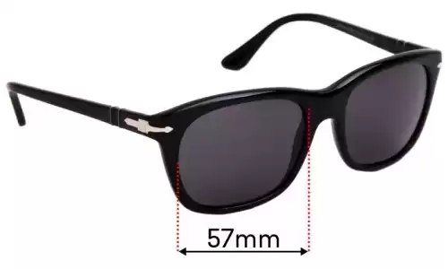 Sunglass Fix Verres de Remplacement pour Persol 3101-S - 57mm Wide Sunglass Fix Verres de Remplacement pour Persol 3101-S - 57mm Wide