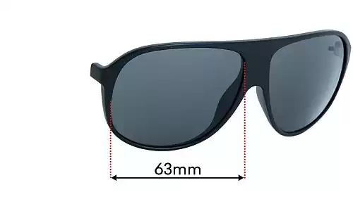Sunglass Fix Verres de Remplacement pour POC Did - 63mm Wide Sunglass Fix Verres de Remplacement pour POC Did - 63mm Wide