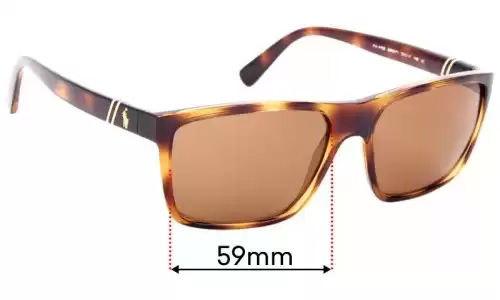 Sunglass Fix Lentilles de Remplacement pour Polo Polo PH 4133 - 59mm Wide Polo Polo PH 4133 Lentilles de Remplacement 59mm wide