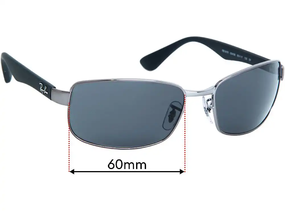 Sunglass Fix Lentilles de Remplacement pour Ray-Ban RB3478 - 60mm Wide Sunglass Fix Lentilles de Remplacement pour Ray-Ban RB3478 - 60mm Wide