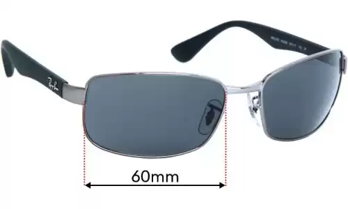 Sunglass Fix Lentilles de Remplacement pour Ray-Ban RB3478 - 60mm Wide Ray-Ban RB3478 Lentilles de Remplacement 60mm wide