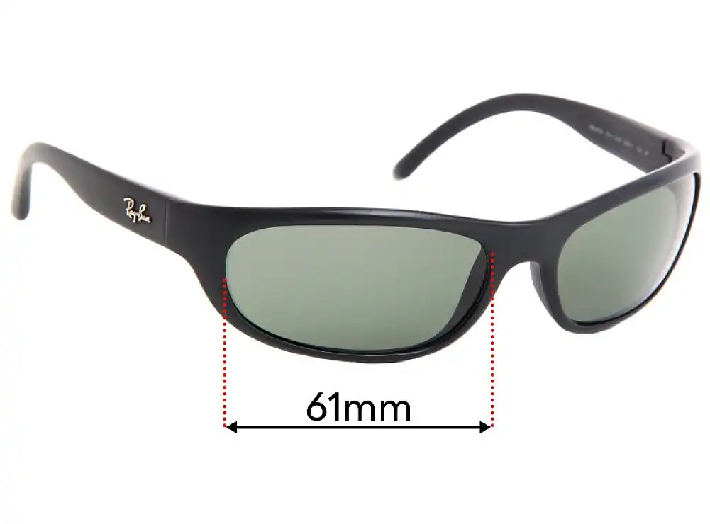 Sunglass Fix Lentilles de Remplacement pour Ray-Ban RB4033 60mm - 61mm Wide Sunglass Fix Lentilles de Remplacement pour Ray-Ban RB4033 60mm - 61mm Wide