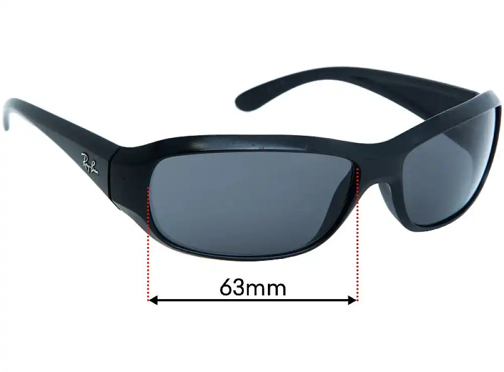 Sunglass Fix Verres de Remplacement pour Ray-Ban RB4121 - 63mm Wide Sunglass Fix Verres de Remplacement pour Ray-Ban RB4121 - 63mm Wide