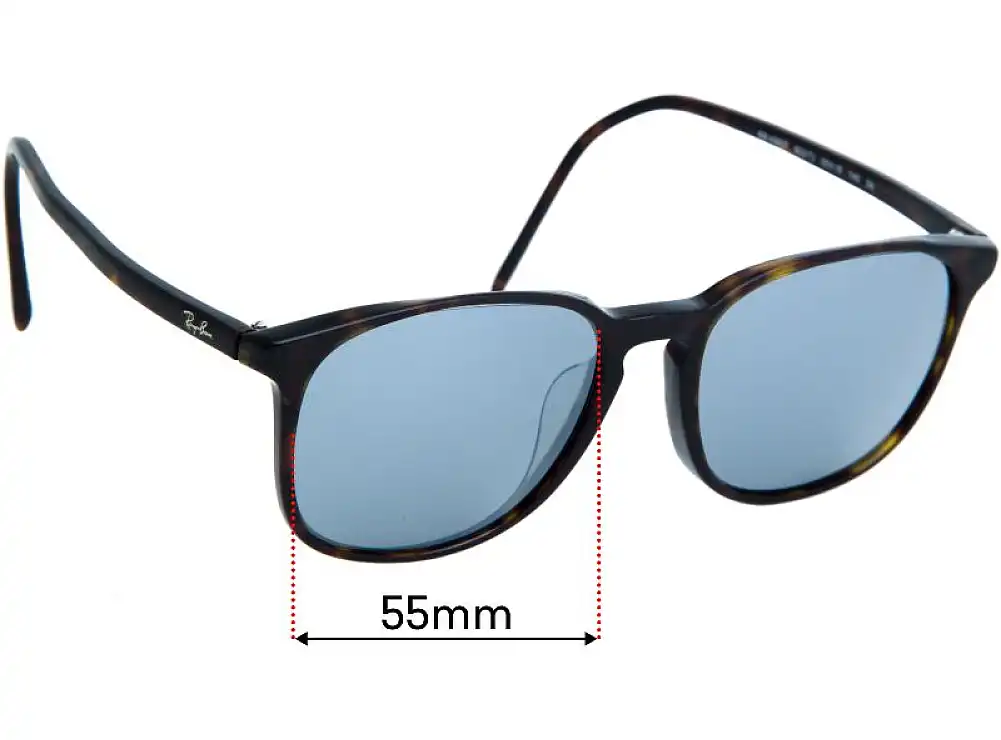Sunglass Fix Verres de Remplacement pour Ray-Ban RB4387F (Low Bridge Fit) - 55mm Wide Sunglass Fix Verres de Remplacement pour Ray-Ban RB4387F (Low Bridge Fit) - 55mm Wide
