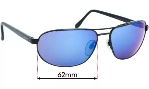 Sunglass Fix Lentilles de Remplacement pour Revo RE3007 - 62mm Wide Revo RE3007 Lentilles de Remplacement 62mm wide