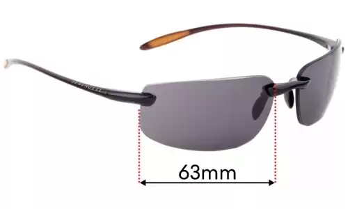Sunglass Fix Verres de Remplacement pour Serengeti Lipari - 63mm Wide Sunglass Fix Verres de Remplacement pour Serengeti Lipari - 63mm Wide