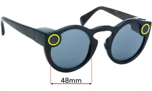 Sunglass Fix Verres de Remplacement pour Snapchat Spectacles - 48mm Wide Sunglass Fix Verres de Remplacement pour Snapchat Spectacles - 48mm Wide