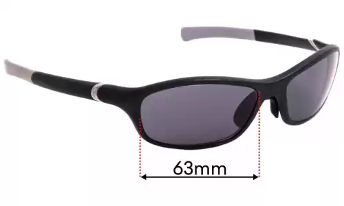 Sunglass Fix Verres de Remplacement pour Tag Heuer TH 6001 - 63mm Wide Sunglass Fix Verres de Remplacement pour Tag Heuer TH 6001 - 63mm Wide