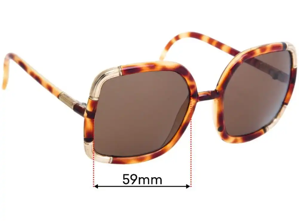 Sunglass Fix Verres de Remplacement pour Ted Lapidus TL 0701 - 59mm Wide Sunglass Fix Verres de Remplacement pour Ted Lapidus TL 0701 - 59mm Wide