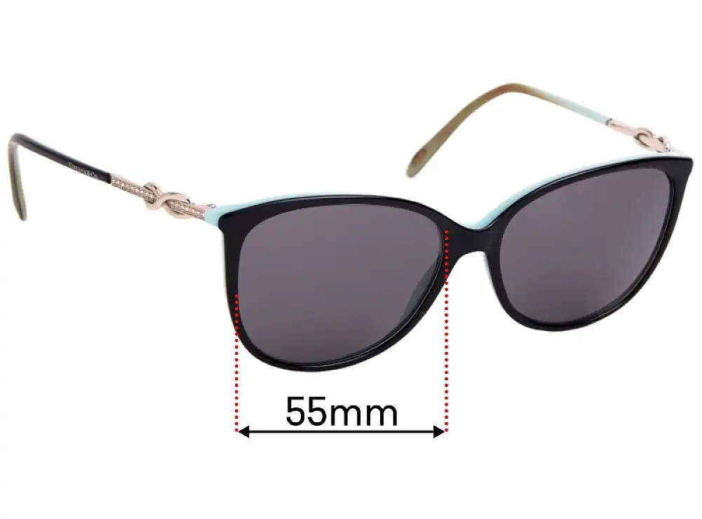Sunglass Fix Lentilles de Remplacement pour Tiffany & Co TF 2143-B - 55mm Wide Sunglass Fix Lentilles de Remplacement pour Tiffany & Co TF 2143-B - 55mm Wide