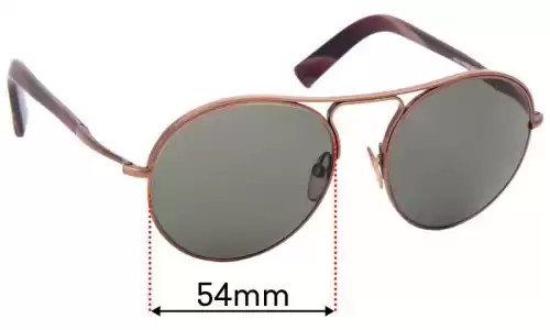 Sunglass Fix Verres de Remplacement pour Tom Ford Jessie TF449 - 54mm Wide Sunglass Fix Verres de Remplacement pour Tom Ford Jessie TF449 - 54mm Wide