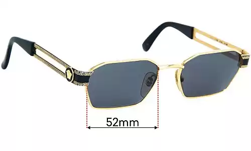 Sunglass Fix Verres de Remplacement pour Versace MOD S69 - 52mm Wide Sunglass Fix Verres de Remplacement pour Versace MOD S69 - 52mm Wide
