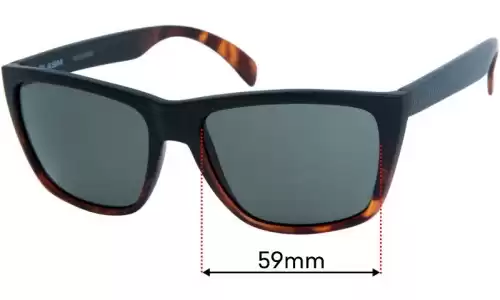 Sunglass Fix Verres de Remplacement pour Volcom Plasm - 59mm Wide Sunglass Fix Verres de Remplacement pour Volcom Plasm - 59mm Wide
