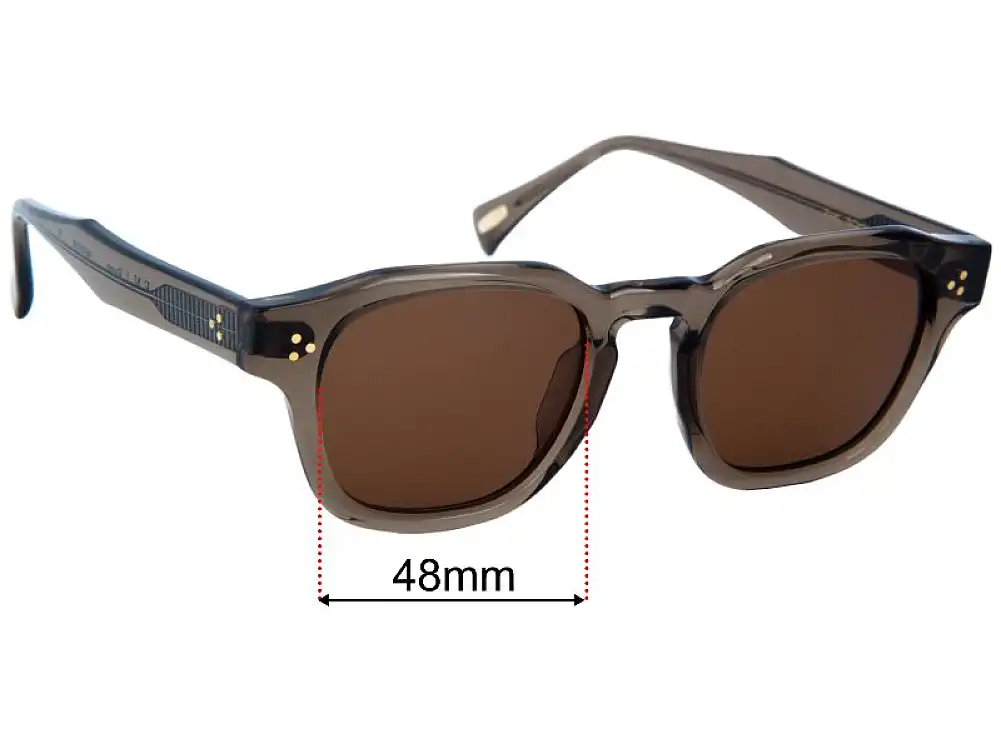 Sunglass Fix Lentilles de Remplacement pour Raen Rune - 48mm Wide Sunglass Fix Lentilles de Remplacement pour Raen Rune - 48mm Wide