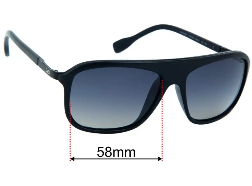 Dolce & Gabbana D&G8088 Replacement Lenses 58mm Dolce & Gabbana D&G8088 Replacement Lenses 58mm