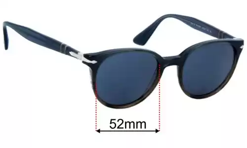Sunglass Fix Lentilles de Remplacement pour Persol 3151-S - 52mm Wide Persol 3151-S Lentilles de Remplacement 52mm wide