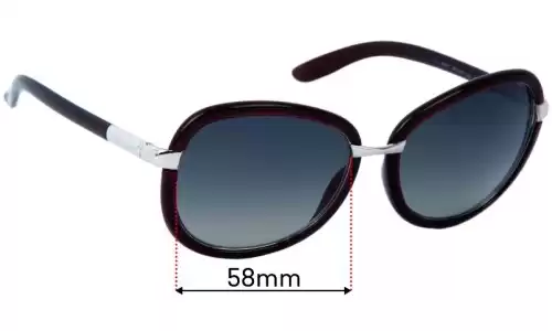 Sunglass Fix Lentilles de Remplacement pour Prada SPR 62L - 58mm Wide Prada SPR 62L Lentilles de Remplacement 58mm wide