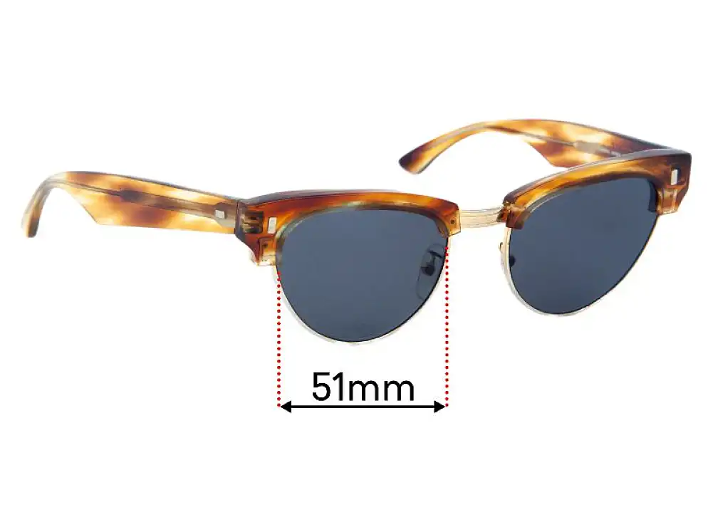 Sunglass Fix Lentilles de Remplacement pour Celine CL 40059U - 51mm Wide Sunglass Fix Lentilles de Remplacement pour Celine CL 40059U - 51mm Wide