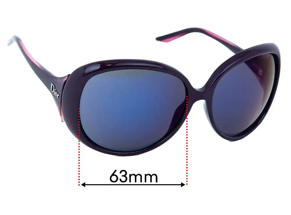 Sunglass Fix Lentilles de Remplacement pour Christian Dior Cocotte - 63mm Wide Sunglass Fix Lentilles de Remplacement pour Christian Dior Cocotte - 63mm Wide
