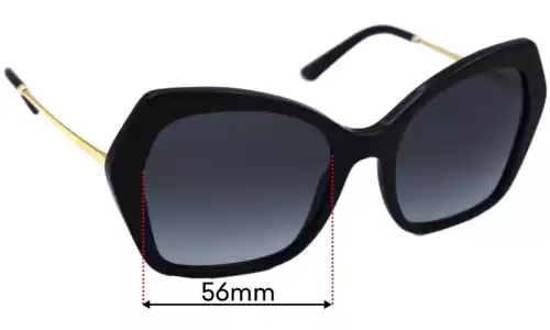 Sunglass Fix Lentilles de Remplacement pour Dolce & Gabbana DG4399 - 56mm Wide Dolce & Gabbana DG4399 Lentilles de Remplacement 56mm wide