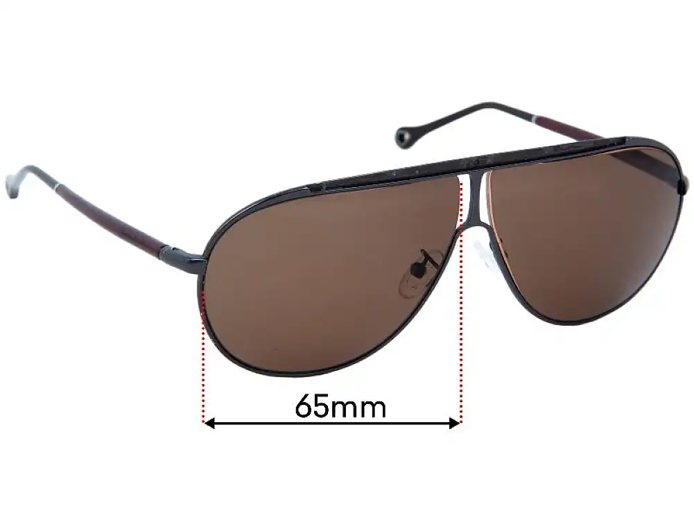 Sunglass Fix Lentilles de Remplacement pour Ermenegildo Zegna SZ 3250V - 65mm Wide Sunglass Fix Lentilles de Remplacement pour Ermenegildo Zegna SZ 3250V - 65mm Wide