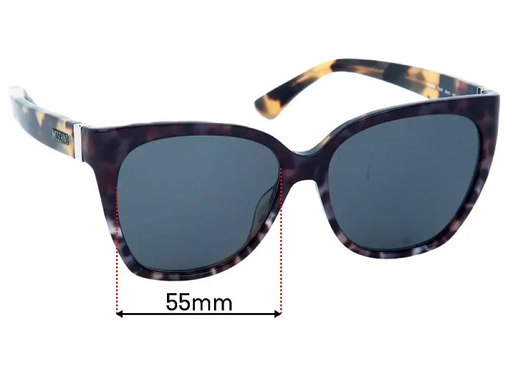 Sunglass Fix Lentilles de Remplacement pour Moschino MOS066/S - 55mm Wide Sunglass Fix Lentilles de Remplacement pour Moschino MOS066/S - 55mm Wide