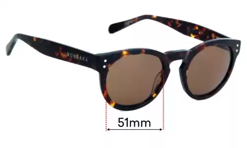 Sunglass Fix Lentilles de Remplacement pour Mundaka Fuel - 49mm Wide Mundaka Fuel Lentilles de Remplacement 49mm wide