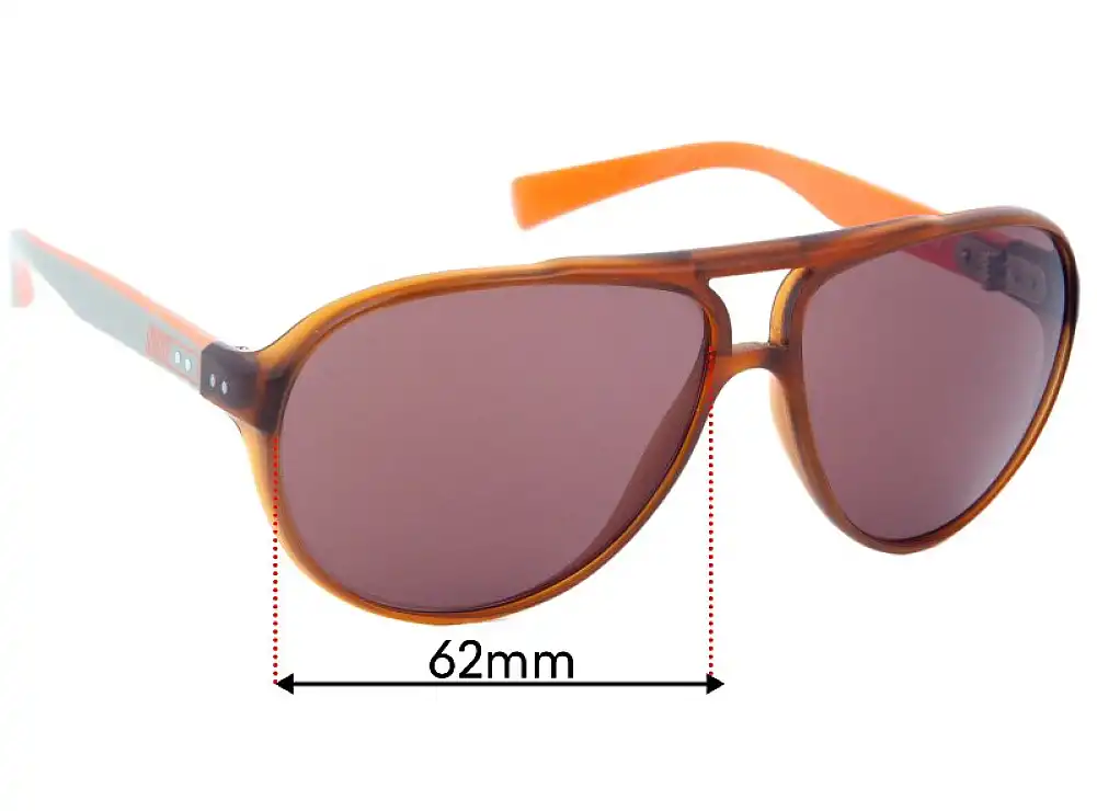 Sunglass Fix Lentilles de Remplacement pour Nike EV0640 Vintage 88 - 62mm Wide Sunglass Fix Lentilles de Remplacement pour Nike EV0640 Vintage 88 - 62mm Wide