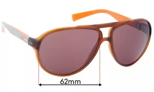 Sunglass Fix Lentilles de Remplacement pour Nike EV0640 Vintage 88 - 62mm Wide Nike EV0640 Vintage 88 Lentilles de Remplacement 62mm wide