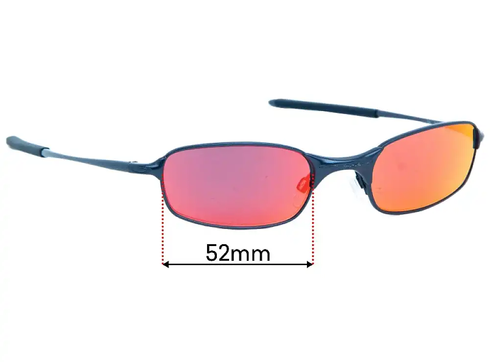 Sunglass Fix Lentilles de Remplacement pour Oakley Square Wire 2.0 Rx - 52mm Wide Sunglass Fix Lentilles de Remplacement pour Oakley Square Wire 2.0 Rx - 52mm Wide