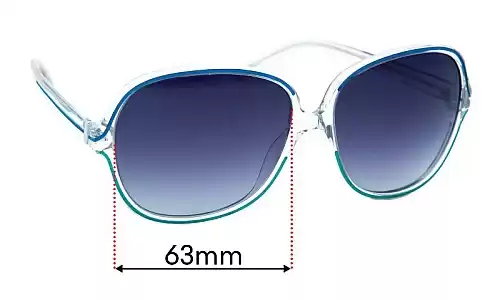 Sunglass Fix Lentilles de Remplacement pour Oliver Peoples Sabina - 63mm Wide Oliver Peoples Sabina Lentilles de Remplacement 63mm wide