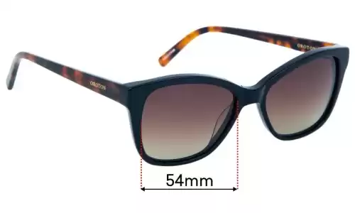 Sunglass Fix Lentilles de Remplacement pour Oroton Claire 54 - 54mm Wide Oroton Claire 54 Lentilles de Remplacement 54mm wide
