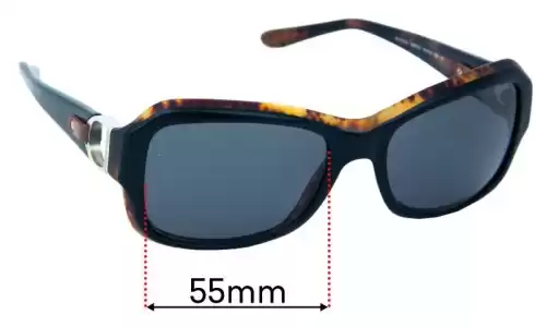 Sunglass Fix Lentilles de Remplacement pour Polo RL 8107Q - 55mm Wide Polo RL 8107Q Lentilles de Remplacement 55mm wide