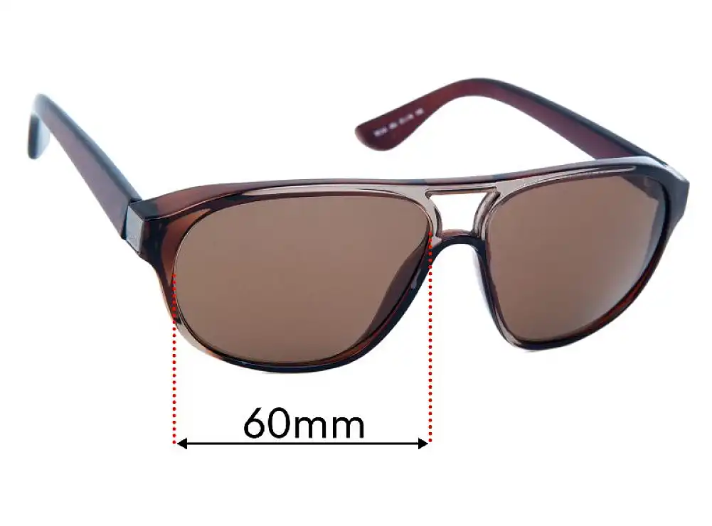 Sunglass Fix Lentilles de Remplacement pour Tod's TO 34 - 60mm Wide Sunglass Fix Lentilles de Remplacement pour Tod's TO 34 - 60mm Wide