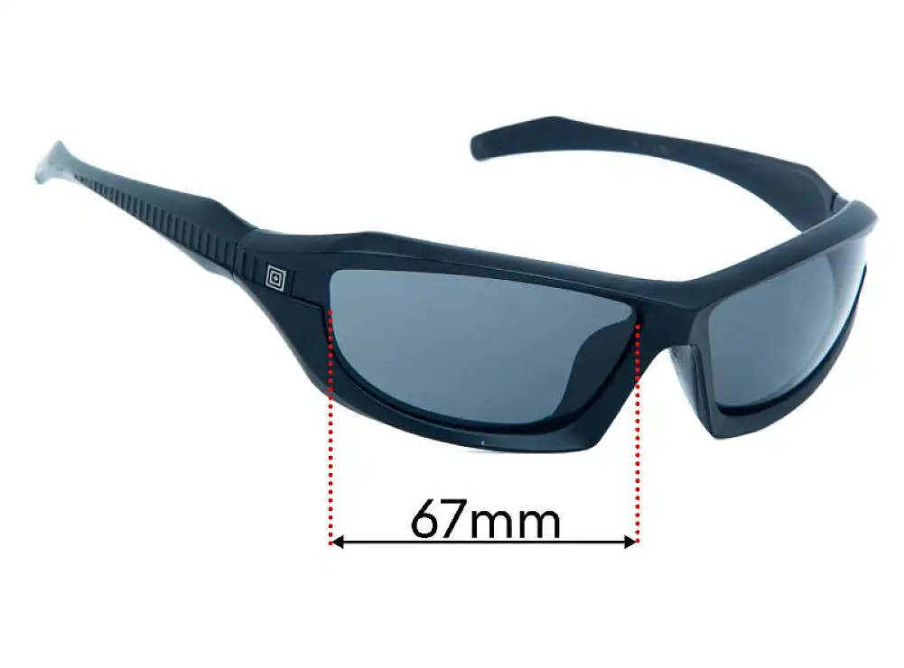 Sunglass Fix Lentilles de Remplacement pour Wiley X Burner - 67mm Wide Sunglass Fix Lentilles de Remplacement pour Wiley X Burner - 67mm Wide