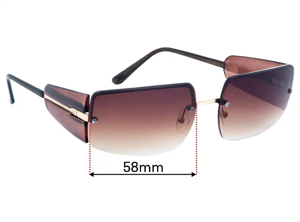 Sunglass Fix Lentilles de Remplacement pour Giorgio Armani GA 1525 - 58mm Wide Sunglass Fix Lentilles de Remplacement pour Giorgio Armani GA 1525 - 58mm Wide
