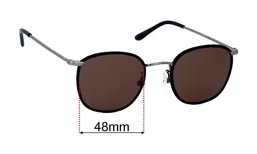 Sunglass Fix Lentilles de Remplacement pour Bailey Nelson Theodore Windsor - 48mm Wide Bailey Nelson Theodore Windsor Lentilles de Remplacement 48mm wide