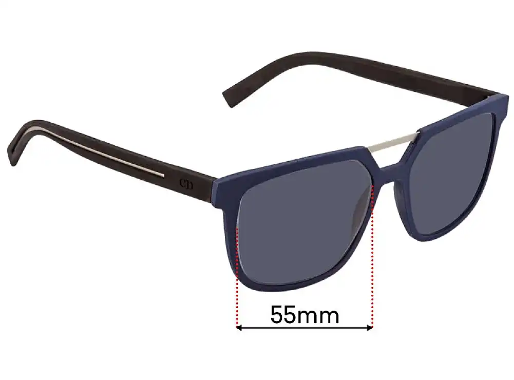 Sunglass Fix Lentilles de Remplacement pour Christian Dior DIOR 0200S - 55mm Wide Sunglass Fix Lentilles de Remplacement pour Christian Dior DIOR 0200S - 55mm Wide