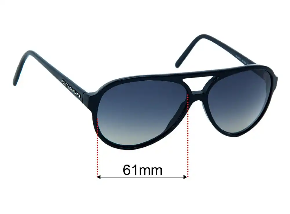 Sunglass Fix Lentilles de Remplacement pour Dolce & Gabbana DG4016 - 61mm Wide Sunglass Fix Lentilles de Remplacement pour Dolce & Gabbana DG4016 - 61mm Wide
