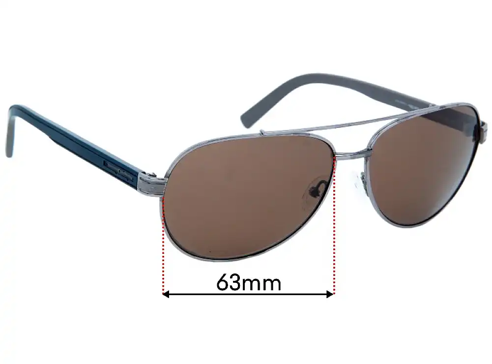 Sunglass Fix Lentilles de Remplacement pour Ermenegildo Zegna EZ 0004 - 63mm Wide Sunglass Fix Lentilles de Remplacement pour Ermenegildo Zegna EZ 0004 - 63mm Wide