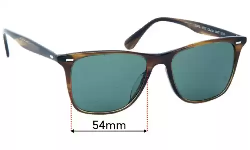 Sunglass Fix Lentilles de Remplacement pour Oliver Peoples OV5437SU Ollis - 54mm Wide Oliver Peoples OV5437SU Ollis Lentilles de Remplacement 54mm wide
