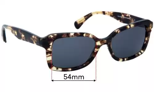 Sunglass Fix Lentilles de Remplacement pour Polo RA 5239 - 54mm Wide Polo RA 5239 Lentilles de Remplacement 54mm wide