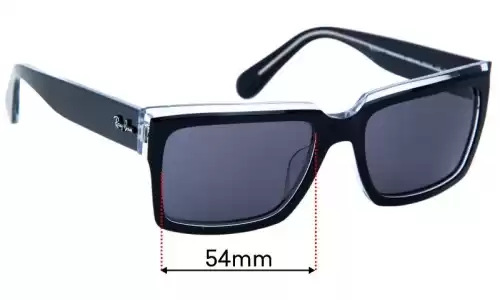 Sunglass Fix Lentilles de Remplacement pour Ray-Ban RB2191 Inverness - 54mm Wide Ray-Ban RB2191 Inverness Lentilles de Remplacement 54mm wide