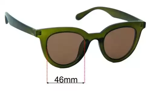 Sunglass Fix Lentilles de Remplacement pour Roc Sun Seeker - 46mm Wide Roc Sun Seeker Lentilles de Remplacement 46mm wide