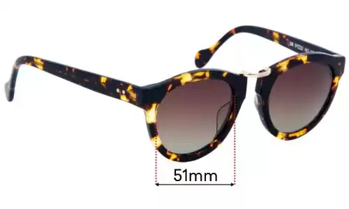 Sunglass Fix Lentilles de Remplacement pour Sneaking Duck 318 - 51mm Wide Sneaking Duck 318 Lentilles de Remplacement 51mm wide