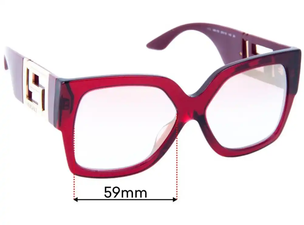 Sunglass Fix Lentilles de Remplacement pour Versace MOD 4402 - 59mm Wide Sunglass Fix Lentilles de Remplacement pour Versace MOD 4402 - 59mm Wide