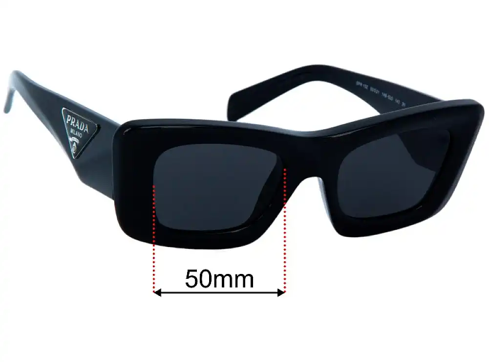 Sunglass Fix Lentilles de Remplacement pour Prada SPR13Z - 50mm Wide Sunglass Fix Lentilles de Remplacement pour Prada SPR13Z - 50mm Wide