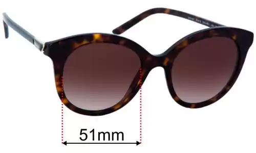 Sunglass Fix Lentilles de Remplacement pour Prada SPR 02Y - 51mm Wide Prada SPR 02Y Lentilles de Remplacement 51mm wide