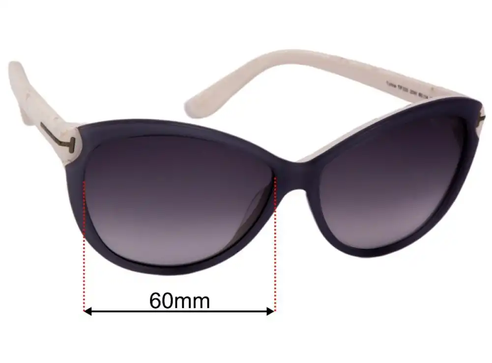 Sunglass Fix Lentilles de Remplacement pour Tom Ford Telma TF325 - 60mm Wide Sunglass Fix Lentilles de Remplacement pour Tom Ford Telma TF325 - 60mm Wide