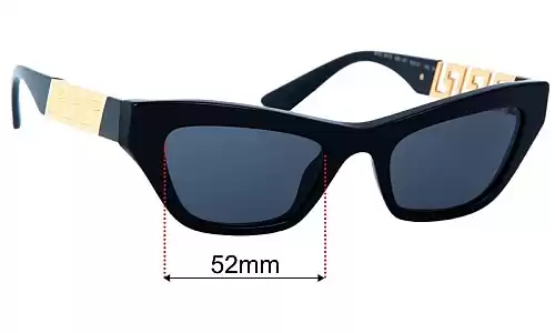 Versace MOD 4419 Replacement Lenses - 52mm Versace MOD 4419 Replacement Sunglass Lenses - 52mm